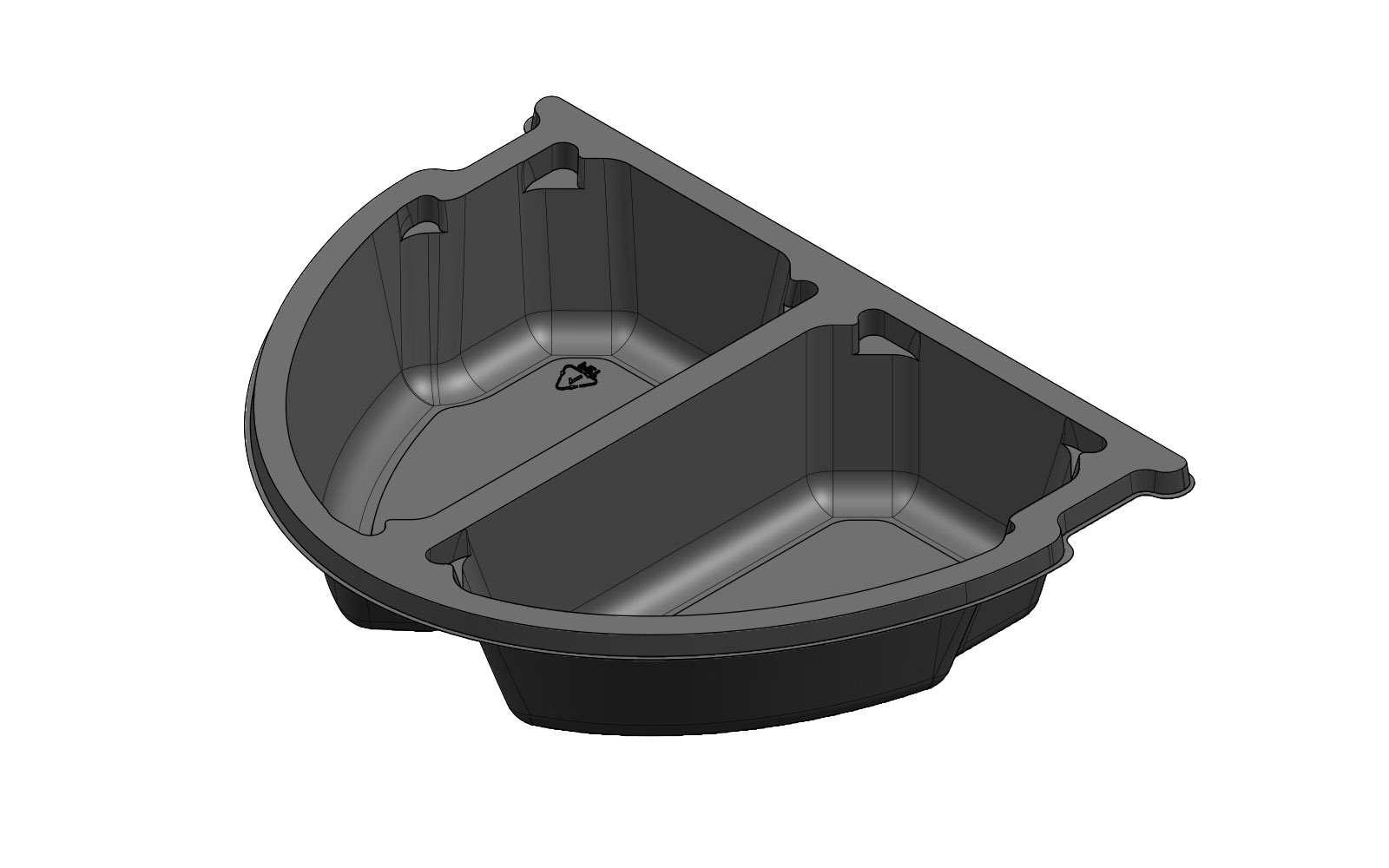 Лоток 145x116x30